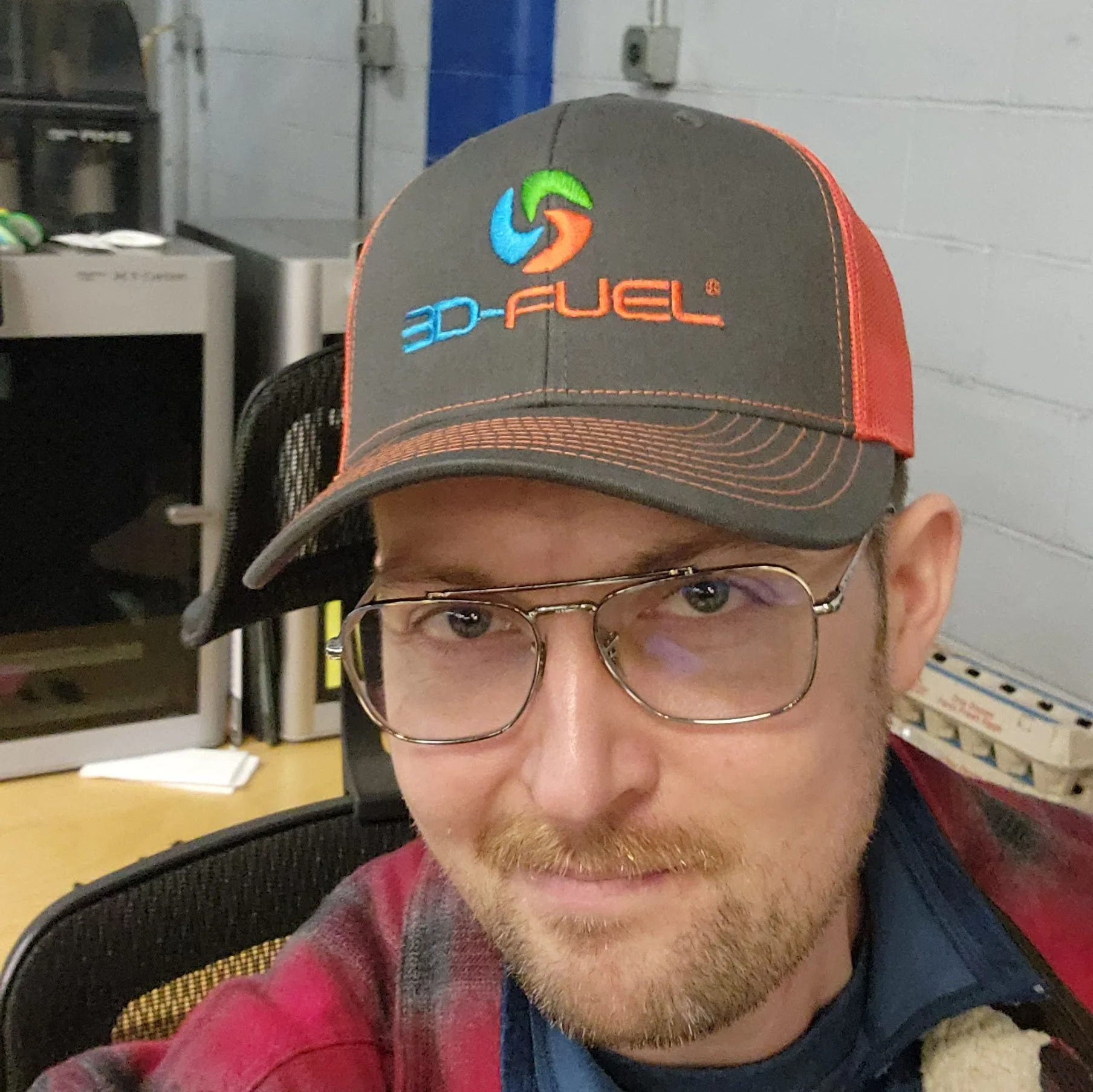 3D-Fuel Trucker Snapback Hat - Image 3
