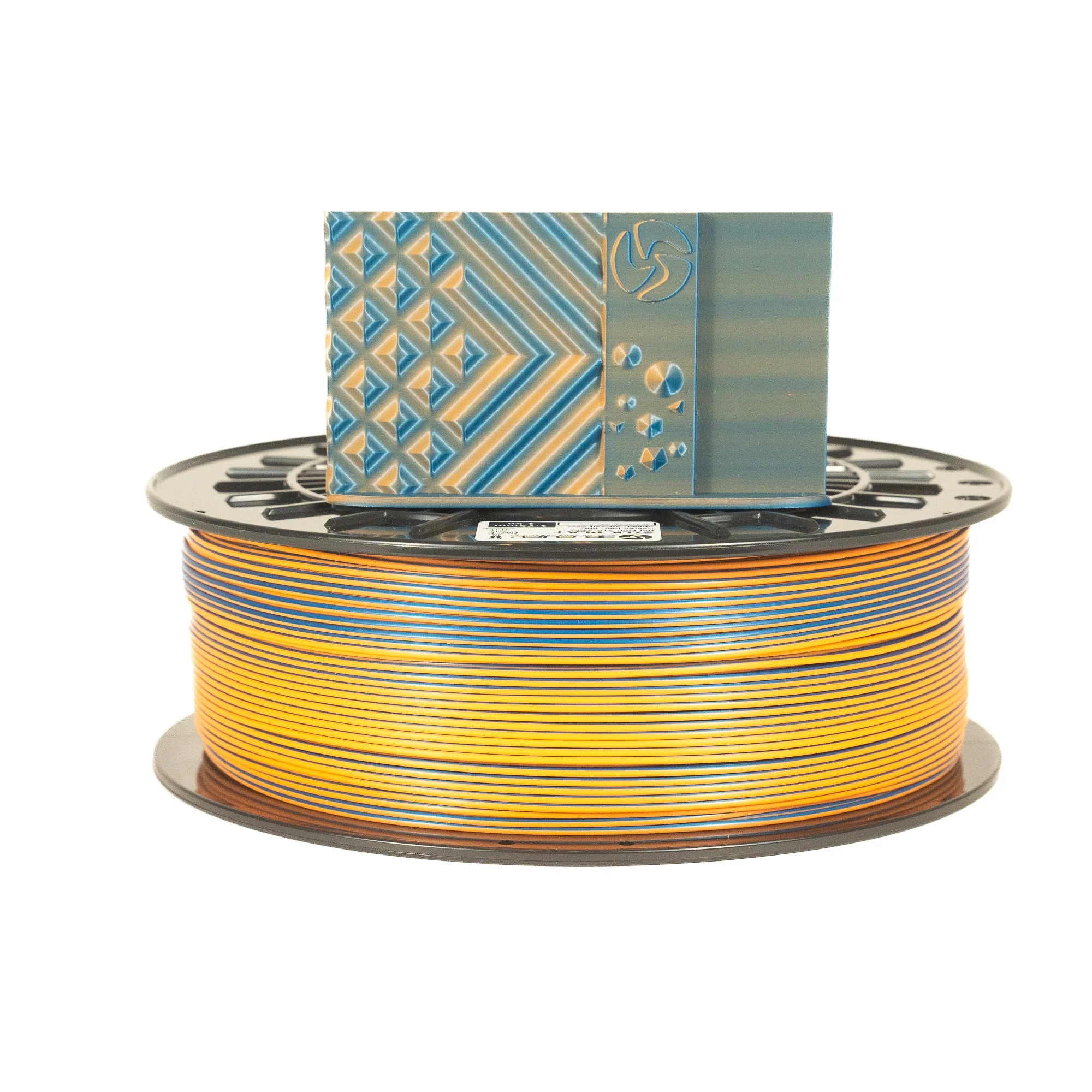 Dual-Color Silk PLA+, Silky Blue Orange Theory, 1.75mm - Image 4