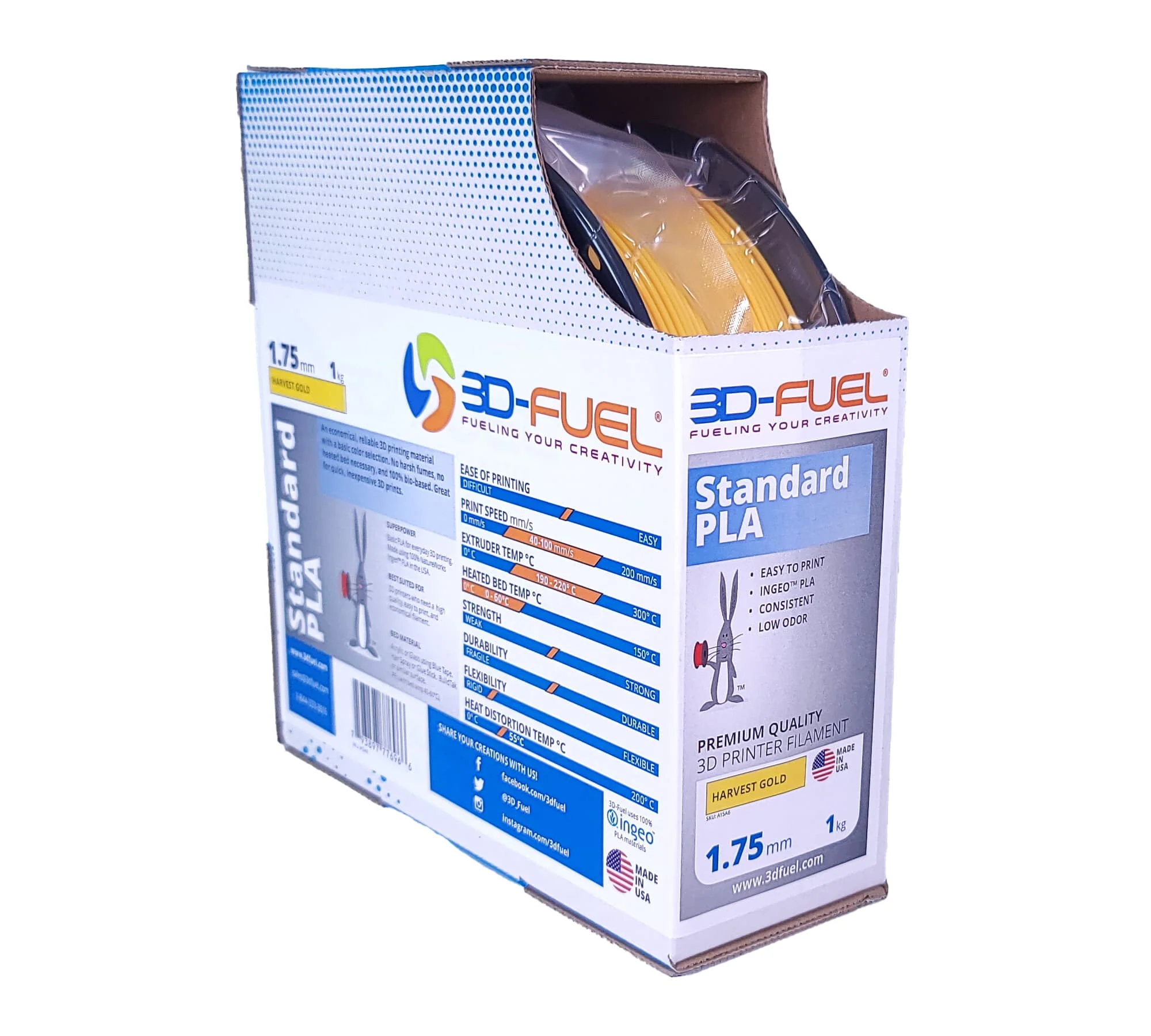 Standard PLA+, Harvest Gold, 1.75mm - Image 4