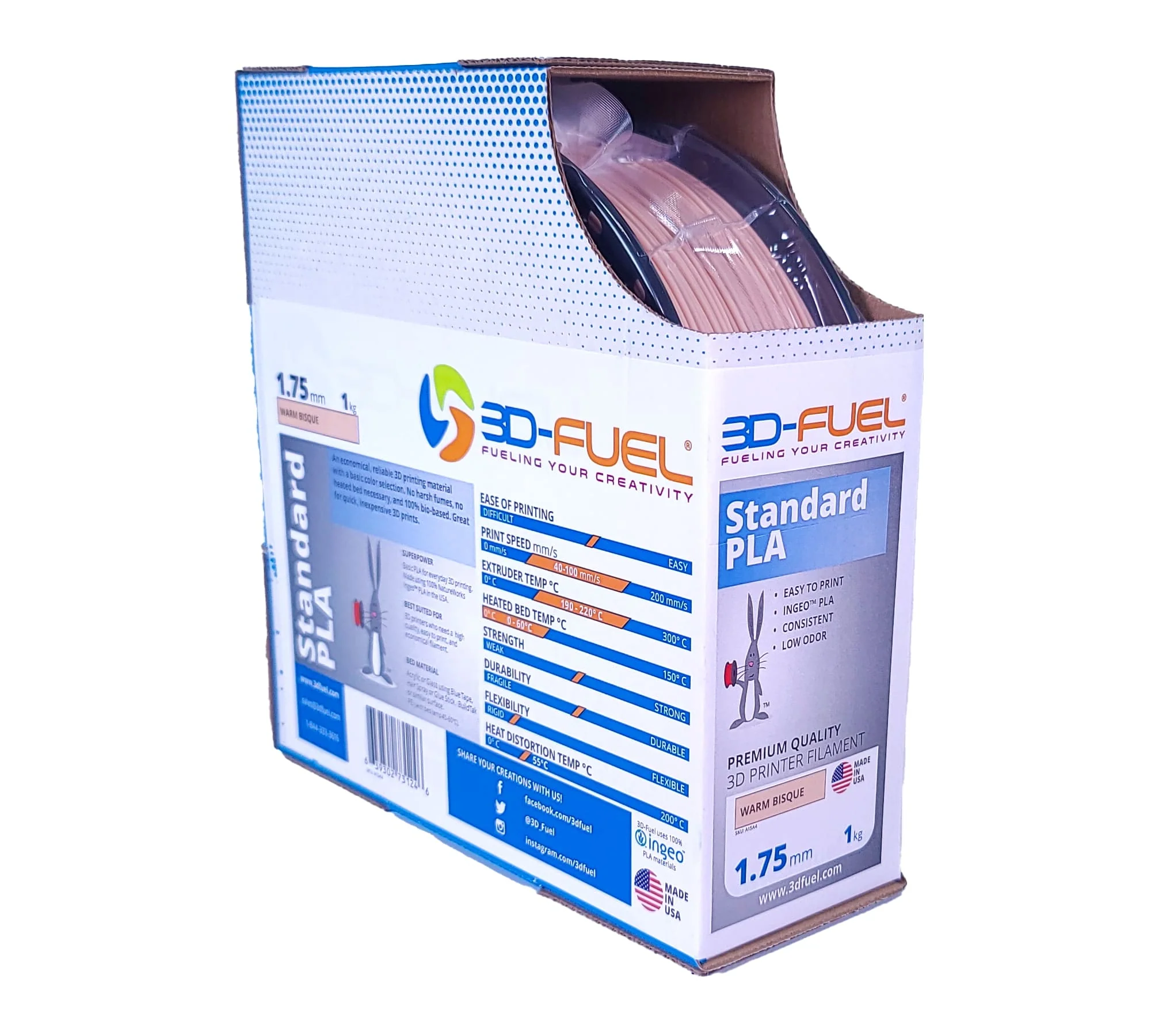 Standard PLA+, Warm Bisque, 1.75mm - Image 4